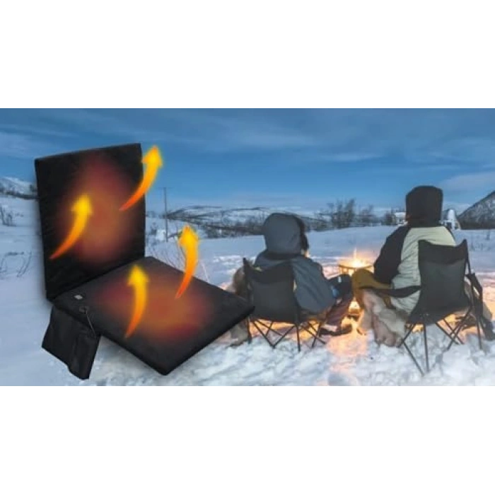 USB ile çalışan, 3 kademeli ısı ayarına sahip katlanabilir minderi