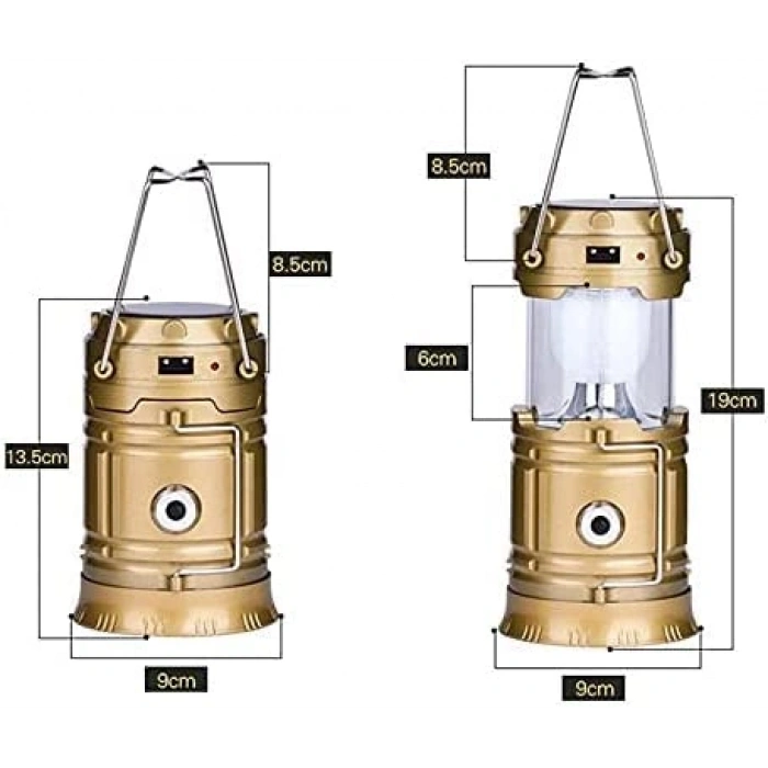 USB ile Şarj Edilebilir Kamp Lambası, Çok Amaçlı Kullanım