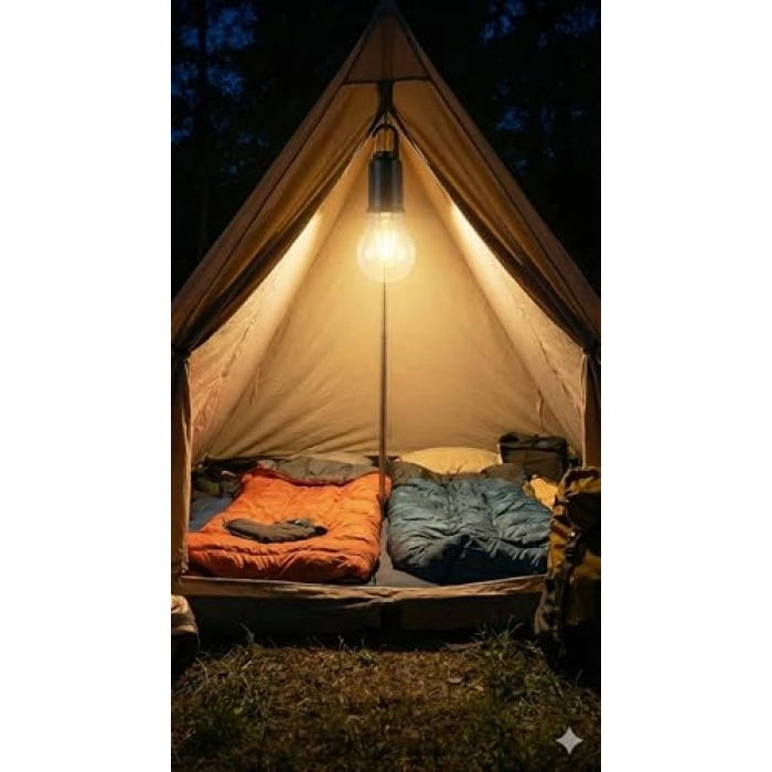 USB ile Şarj Edilebilir LED Ampul - 3 Kademeli Işık Seçeneği