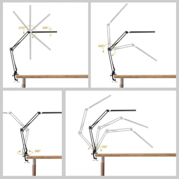 USB Kablolu Led Masa Lambası, Klasik ve Modern Tasarım ile