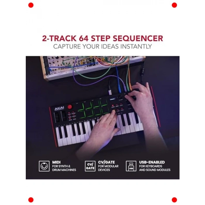 USB MIDI Kontrol Klavyesi (37 Tuş)