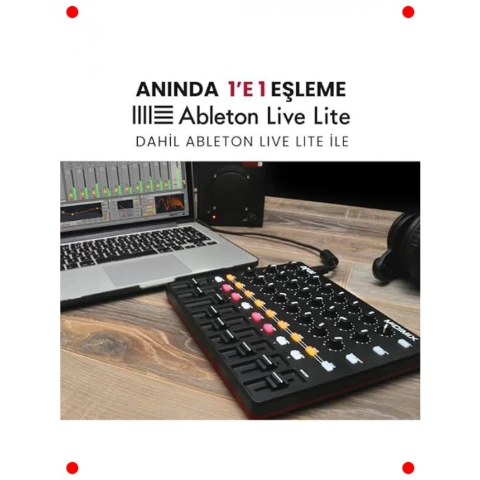 USB MIDI Kontrolcü Mikseri - Canlı Performans & Stüdyo