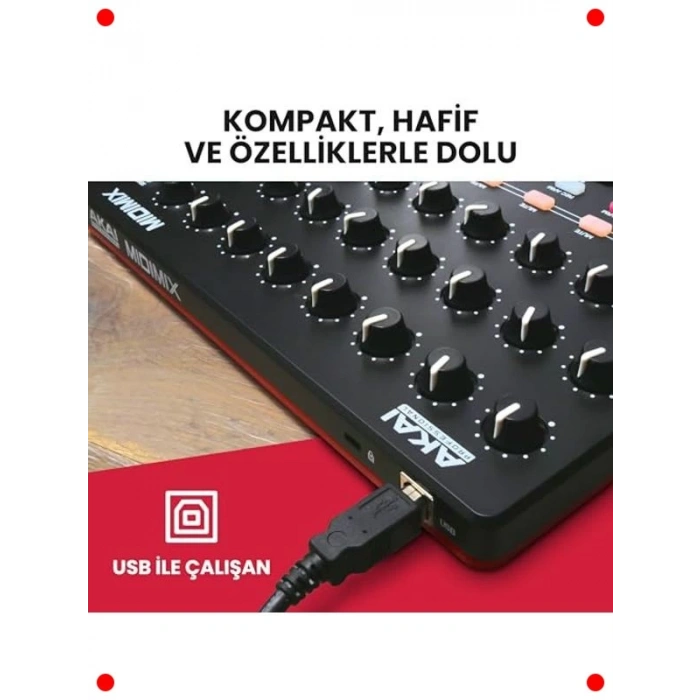 USB MIDI Kontrolcü Mikseri - Canlı Performans & Stüdyo