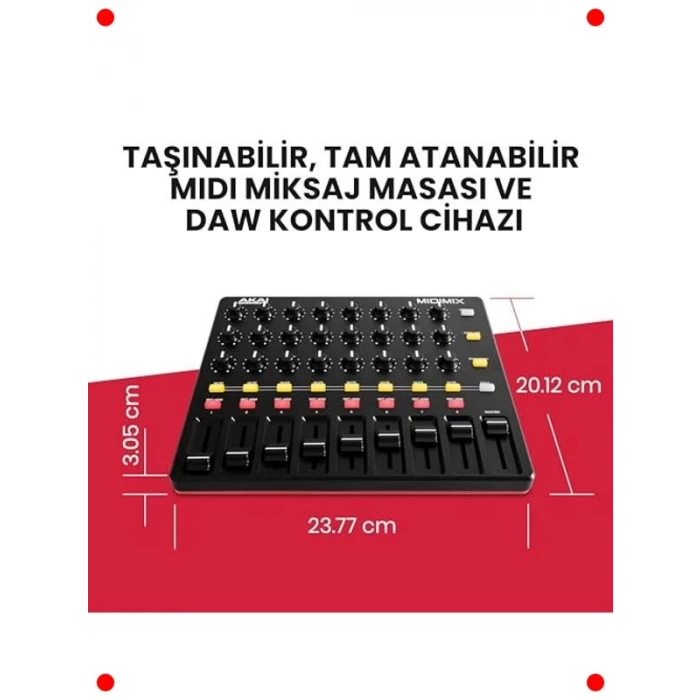 USB MIDI Kontrolcü Mikseri - Canlı Performans & Stüdyo