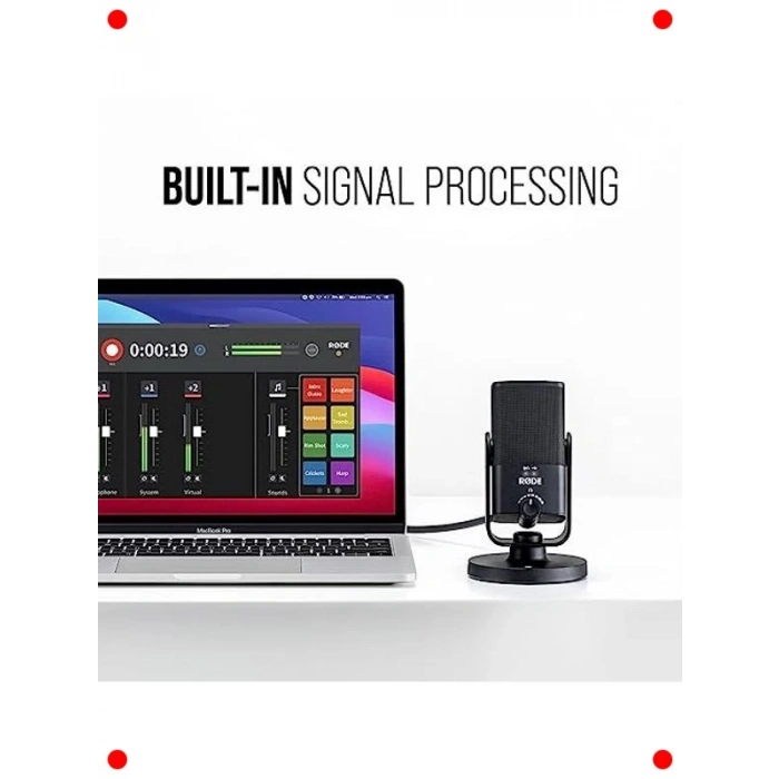 USB Mikrofon - Dahili Pop Filtreli & Manyetik Ayaklı