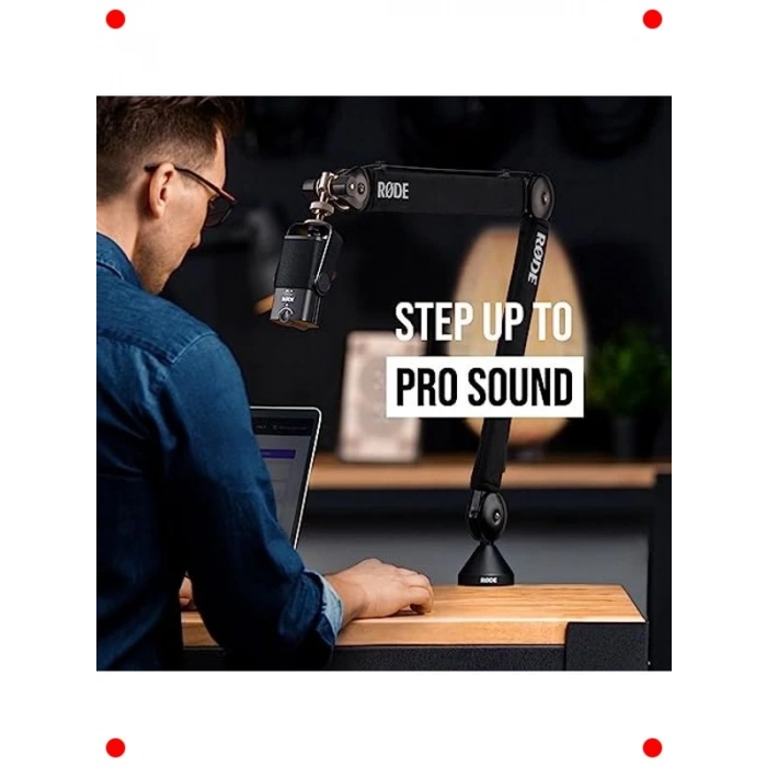 USB Mikrofon - Dahili Pop Filtreli & Manyetik Ayaklı