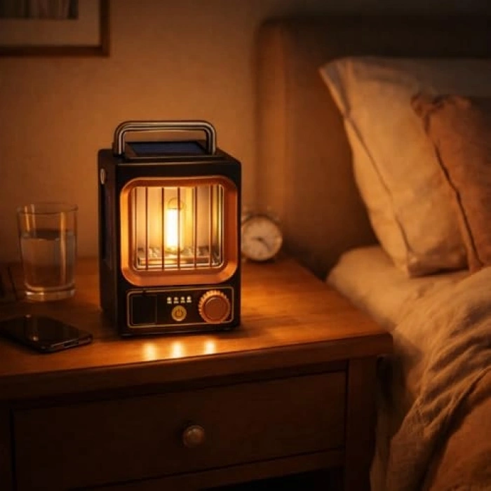 USB Şarjlı Kamp Lambası, Dimmer Ayarlı ve Taşınabilir Kullanım