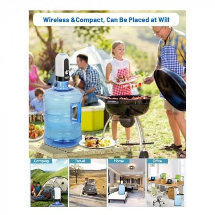 USB Şarjlı Su Pompası, Paslanmaz Çelik Musluklu