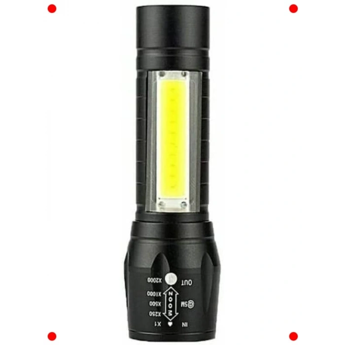 USB Şarjlı Taktik Mini LED Fener