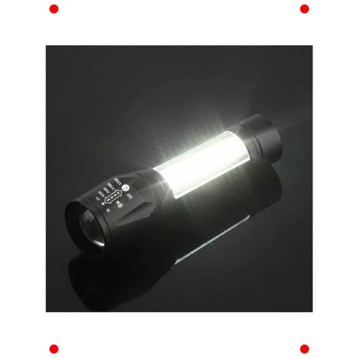 USB Şarjlı Taktik Mini LED Fener