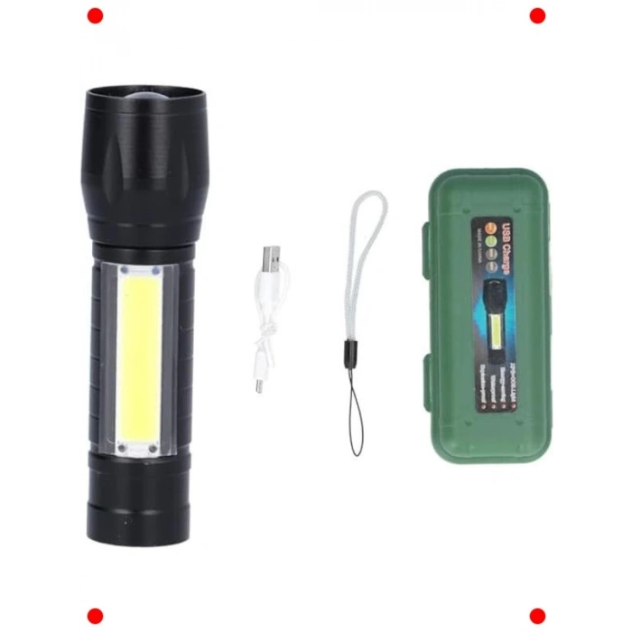 USB Şarjlı Ultra Güçlü Mini El Feneri