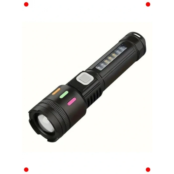 USB Şarjlı Ultra Parlak Zoomlu LED El Feneri