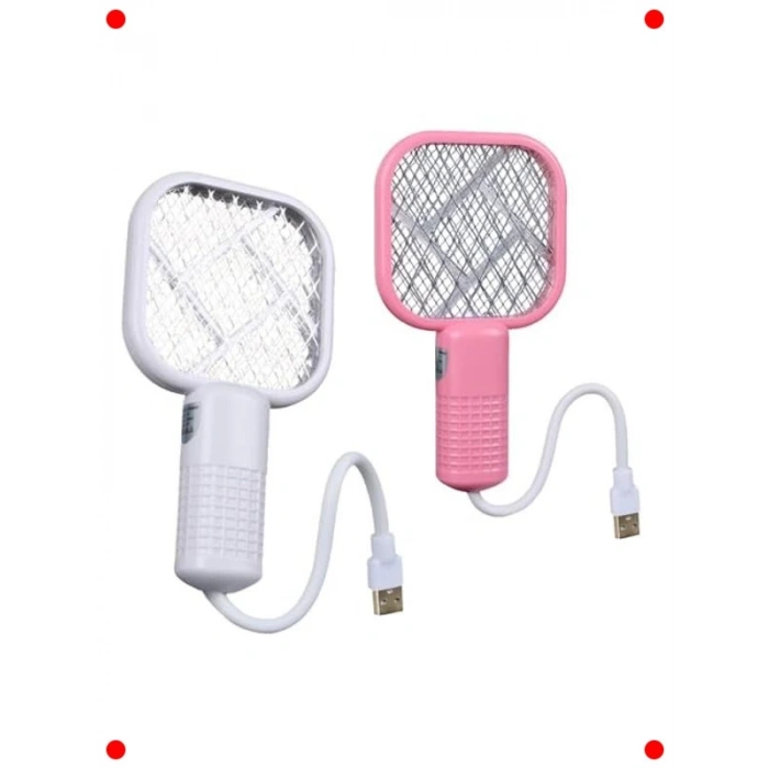 USB Şarjlı UV Işıklı Elektrikli Sinek Raketi