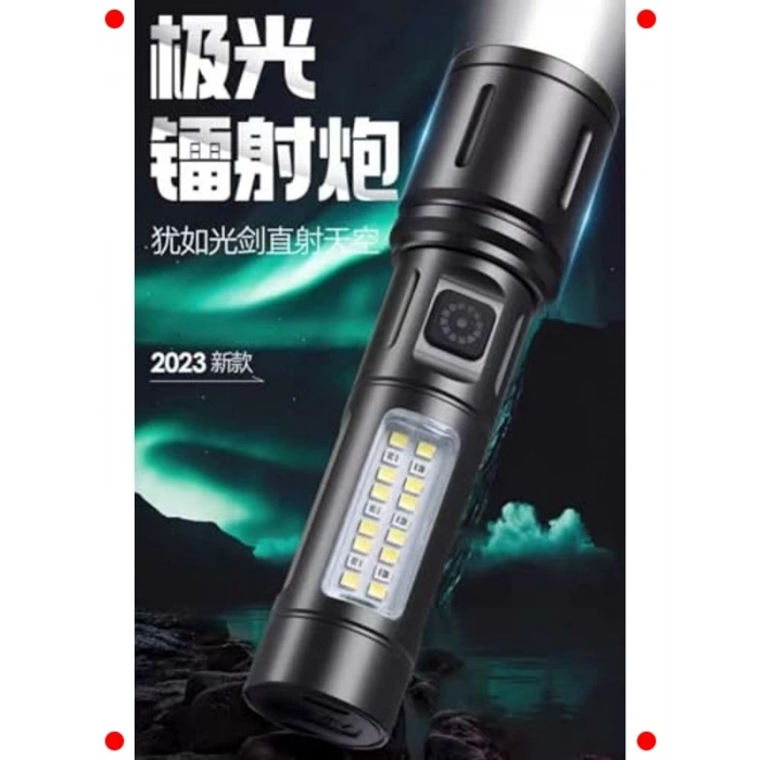 USB Şarjlı Uzun Menzilli LED El Feneri