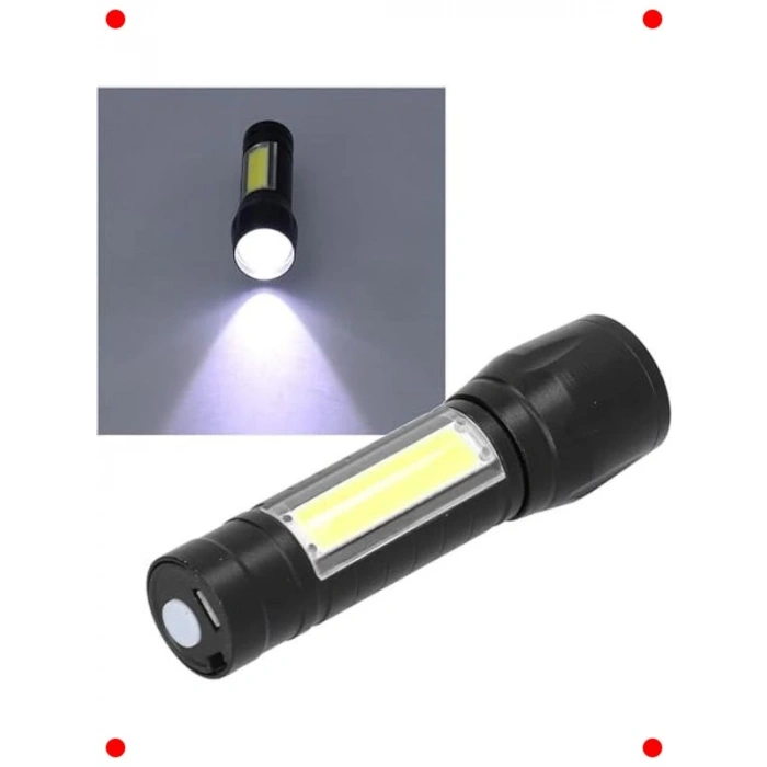 USB Şarjlı Yüksek Lümen Mini El Feneri