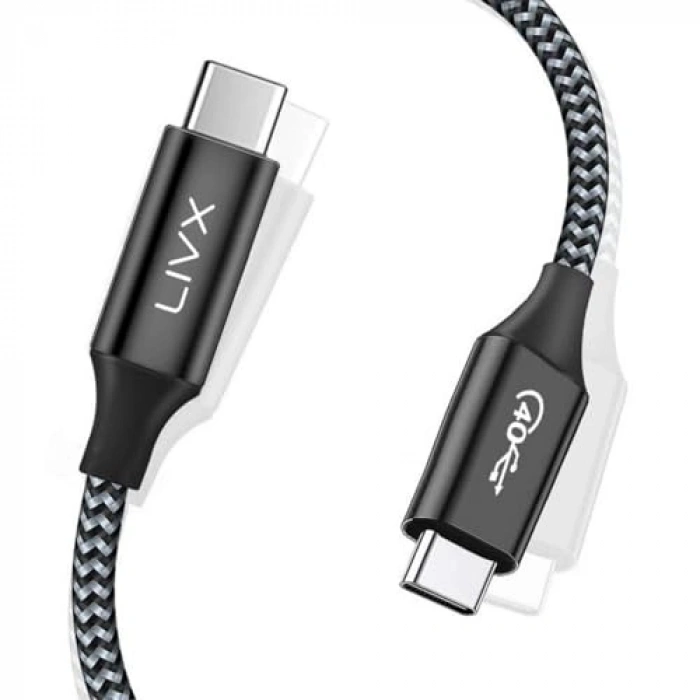 USB Type C Kablo, 100 W PD Şarj ve 40 Gbps Veri Aktarımı