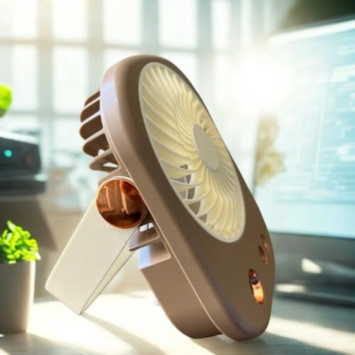 USB Vantilatör, Buharlı ve RGB Işıklı, Masaüstü Tasarım