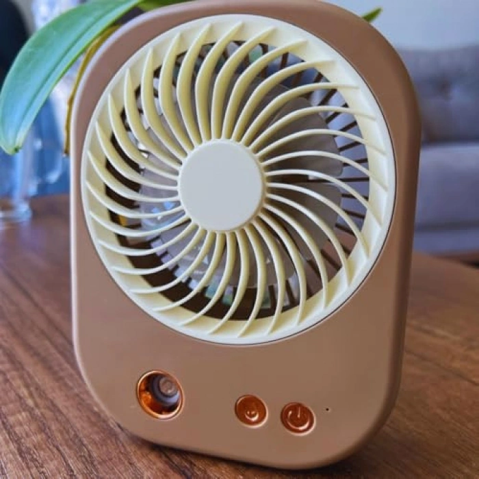 USB Vantilatör, Buharlı ve RGB Işıklı, Masaüstü Tasarım