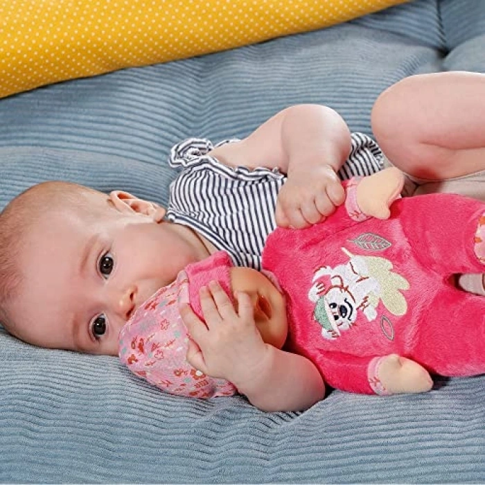Uykucu Oyuncak Bebek - Pembe, 30 cm Eğlenceli Oyun