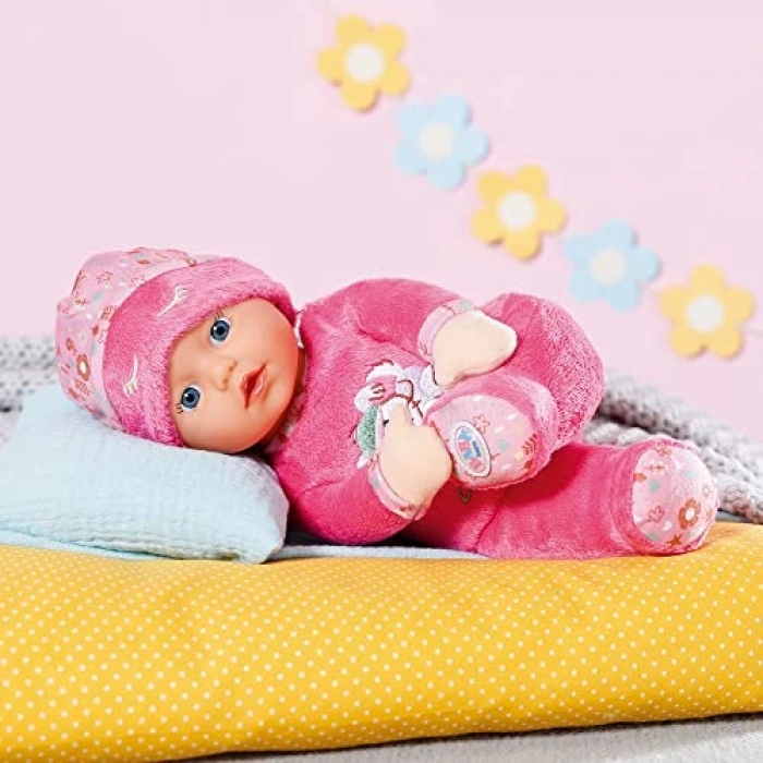 Uykucu Oyuncak Bebek - Pembe, 30 cm Eğlenceli Oyun