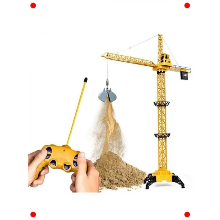 Uzaktan Kumandalı Dev Kule Vinç - Şarjlı ve Otomatik