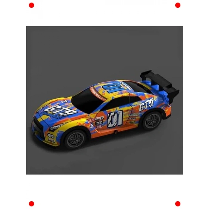 Uzaktan Kumandalı Drift Araba 1:22 Sarı LED Işıklı