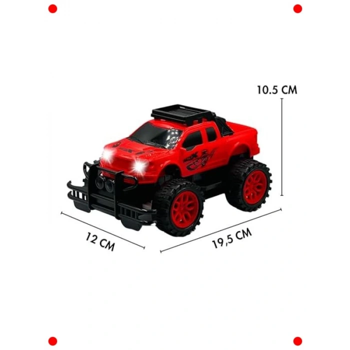 Uzaktan Kumandalı Drift Off-Road Jeep - Işıklı Kırmızı