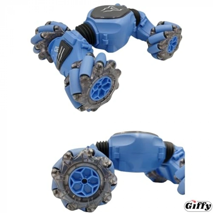 Uzaktan Kumandalı Işıklı Akrobat Araba, 4X4 Tekerlekli