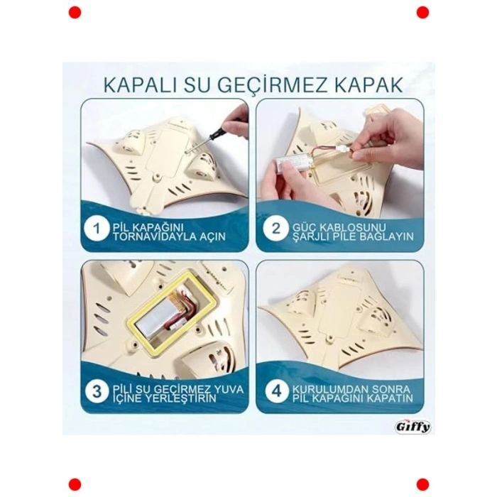 Uzaktan Kumandalı Işıklı Su Vatozu Oyuncak