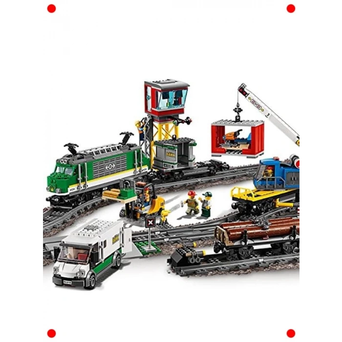 Uzaktan Kumandalı Kargo Treni Yapım Seti - 1226 Parça