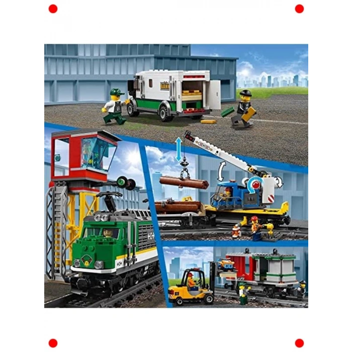 Uzaktan Kumandalı Kargo Treni Yapım Seti - 1226 Parça