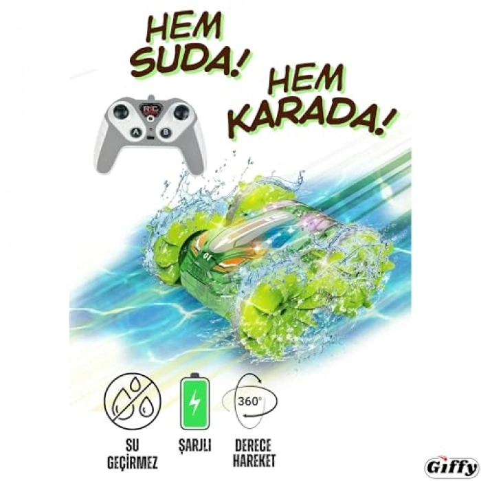 Uzaktan Kumandalı Şarjlı Araç - 360° Hareket Özelliği