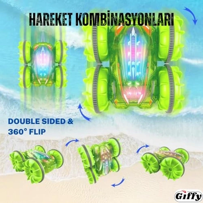 Uzaktan Kumandalı Şarjlı Araç - 360° Hareket Özelliği