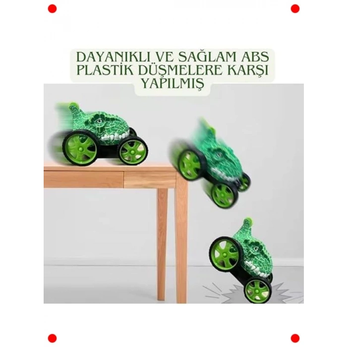 Uzaktan Kumandalı Yeşil Dinozor Drift Arabası
