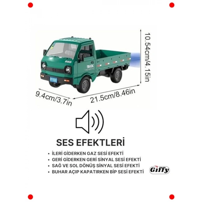 Uzaktan Kumandalı Yük Kamyoneti – Sesli ve Işıklı