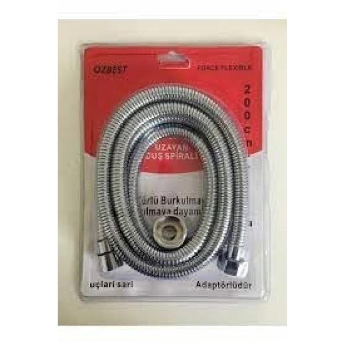 Uzayan 200-220 cm Duş Spirali, Dayanıklı Banyo Hortumu