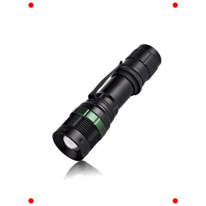 Uzun Menzilli Zoom Özellikli LED El Feneri (AAA Destekli)