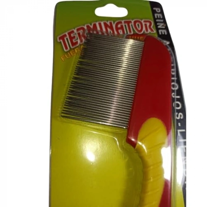 Uzun Metal Dişli Bit Tarağı, Plastik Tutma Saplı