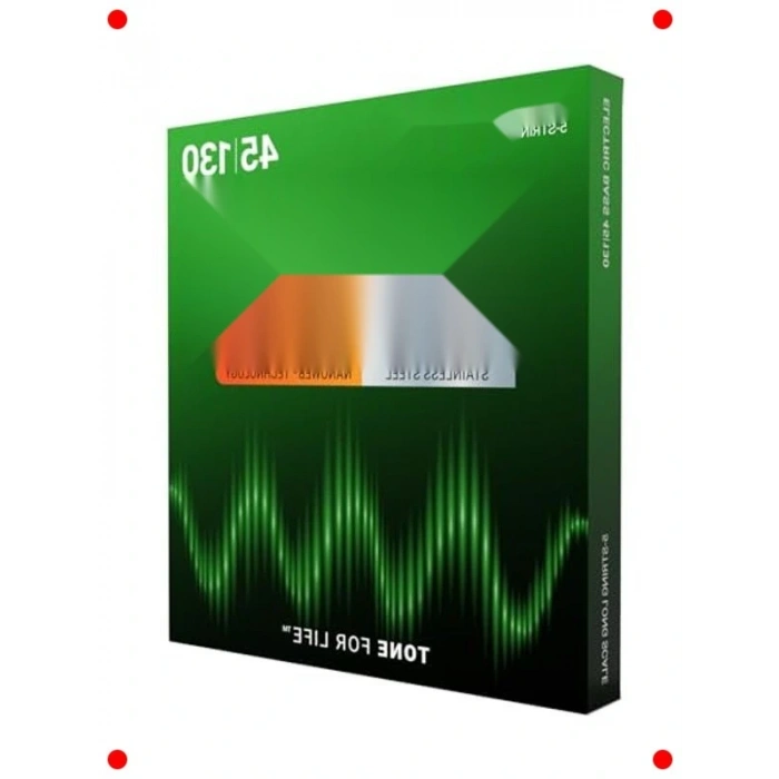 Uzun Ömürlü 5 Telli Bas Gitar Teli Seti, Çelik, 45-130