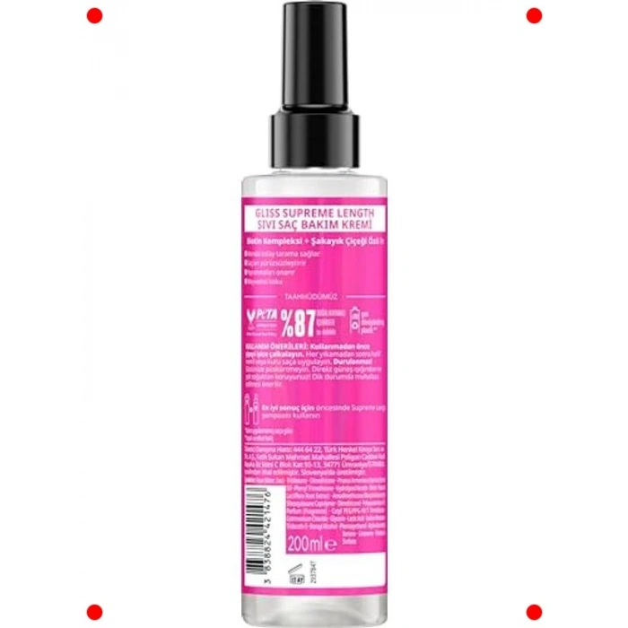 Uzun Saçlar İçin Koruyucu Sıvı Saç Kremi 200 ml