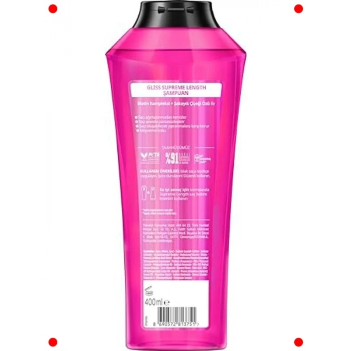 Uzun Saçlar için Onarıcı Şampuan 400 ml