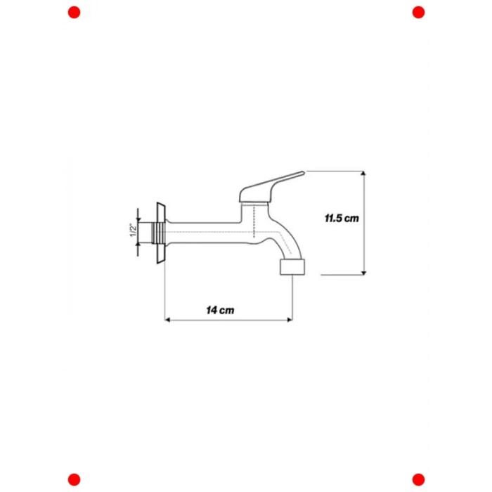 Uzun Tek Çıkışlı Çok Amaçlı Klasik Musluk Batarya