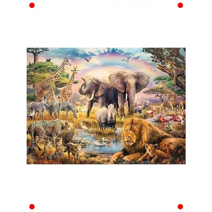 Vahşi Hayvanlar Temalı Yapboz (100 Parça)