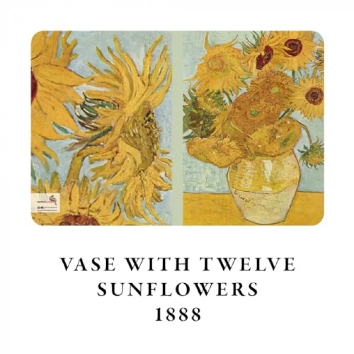 Van Gogh Temalı Çizgisiz Defter Seti - 4lü, 192 Sayfa, Esnek Kapak