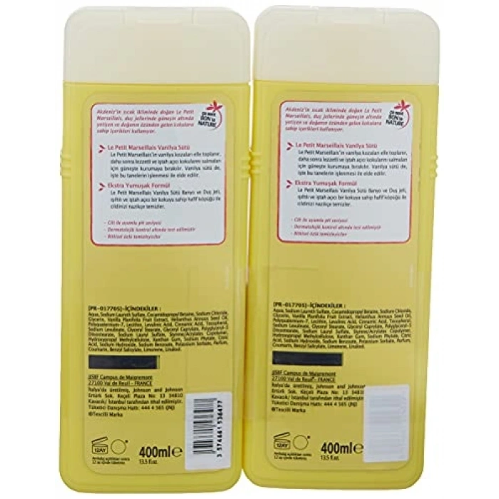 Vanilya Sütü Duş Jeli, 800 ml Nemlendirici ve Ferahlatıcı