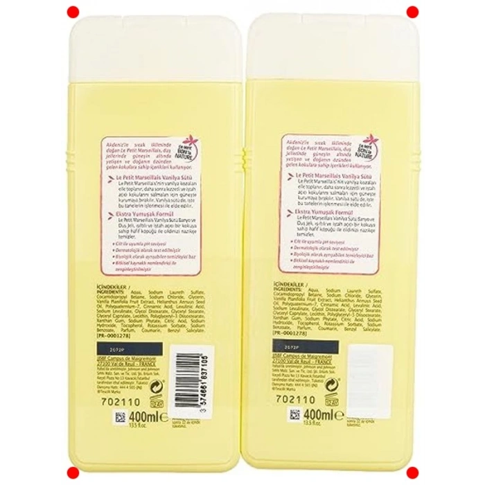 Vanilya Sütü Duş Jeli Çiftli Paket (2 x 400 ml)