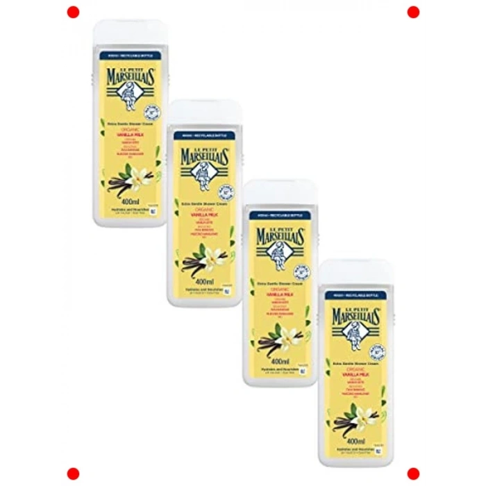 Vanilya Sütü Duş Jeli Paketi (4x 400ml)
