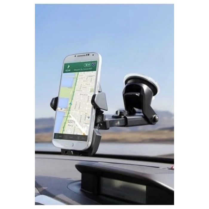 Vantuzlu Araç Telefon Tutucu, 360° Ayarlanabilir