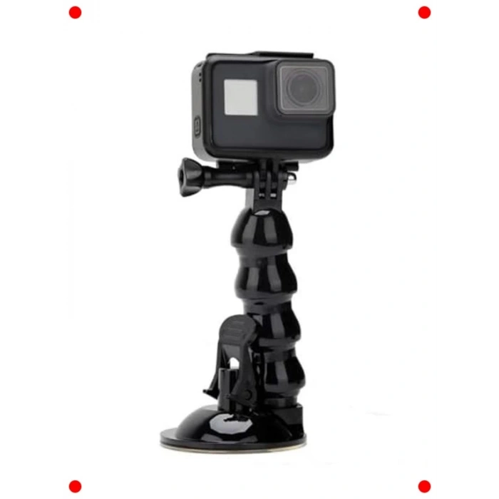 Vantuzlu Esnek Araç İçi Kamera Tutucu (1/4 Vida)