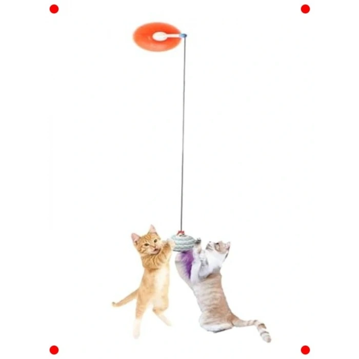Vantuzlu Kedi Oltası Oyuncağı - Sabitlenir